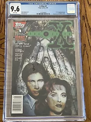 1995 X-Files #1 Topps Comic 1st Issue CGC 9.6 White Pages Agents Mulder Scully • $70