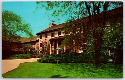 Vintage Postcard - Spring Mill Inn - Spring Mill State Park - Mitchell Indiana • $3.50