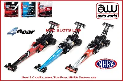 Auto World 3 Car Release Top Fuel Dragster Torrence Millican Kalitta SC370 • $59.95