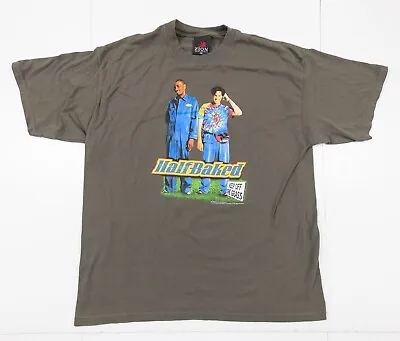 Vintage Half Baked Shirt Adult 1X Gray Movie Promo Tee Dave Chappelle Comedy • $249.99