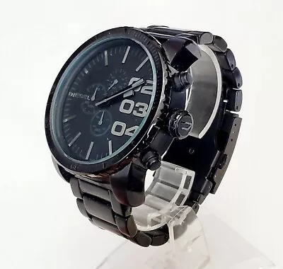 Men's OVERSIZED Stainless Steel CHRONOGRAPH Watch DIESEL DZ-4207 • $89.99