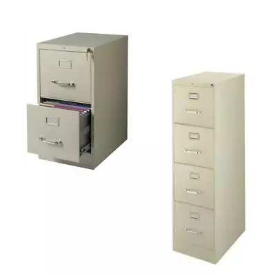 (Value Pack) 2 Drawer And 4 Drawer Letter File Cabinet Set In Putty • $412.53