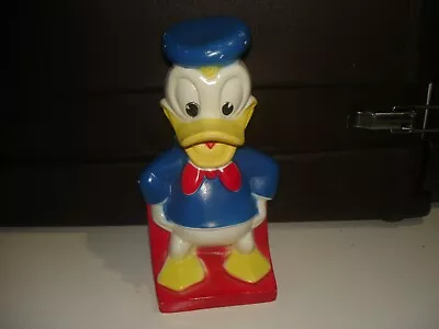 Vintage Walt Disney Prod. Donald Duck Bank Play Pal Plastics 8 Inch Bin 908  • $29.04