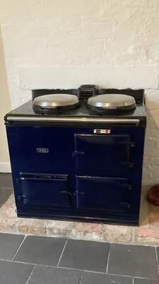 *Oil AGA Range - 2 Oven - 2 Hob - Warming - Cast Iron - Blue - BARGAIN* • £200