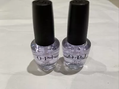 Qty 2 OPI Nail Polish - OPI Top Coat - Full Size NEW • $12.99