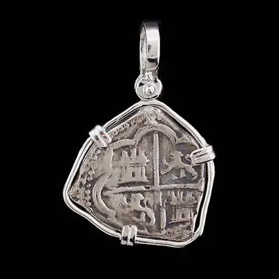 Atocha Sunken Treasure Jewelry - Tri-Shaped Silver Coin Pendant • $69.95