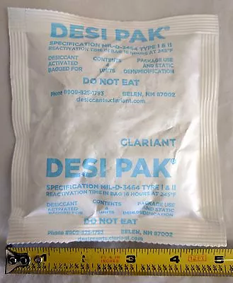 DESI-PAK Bentonite Clay 4U Size W/Humidity Indicator - 5oz X 48 FREE Shipping! • $76.99