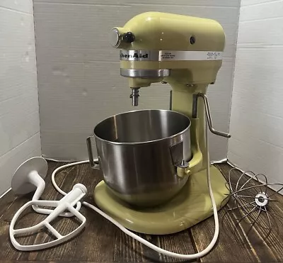 Hobart Kitchen Aid K5-SS Lift Stand Mixer 300W 10 Speed Vintage Beige  TESTED • $135