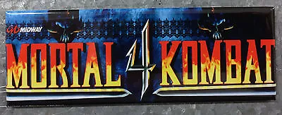 Mortal Kombat 4 Arcade Game Marquee Fridge Magnet • $8.25