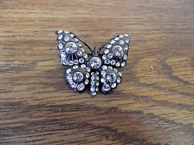 Gorgeous MMA (Metropolitan Musuem Art) Siged Rhinestone Butterfly Pin • $8.95