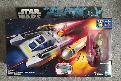 Star Wars Y Wing Scout Bomber With Kanan Jarrus Figure. New In Box • £6