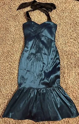 LULUS Green Halter Mermaid Maxi Dress Size Medium New With Tags • $22