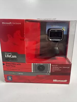 MICROSOFT LIFECAM HD-5000 HD WEBCAM CAMERA Factory Sealed New Sealed • $33.05