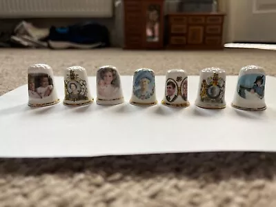 £4.50 • Buy Set Of 7 Royal Family Thimbles
