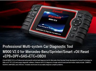 $139.95 • Buy ICarsoft Auto M900 V2.0 Mercedes-Benz Diagnostic Scan Tool Sprinter Scanner 