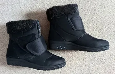 Womens Cotton Traders Black Ankle Boots - Size: 6 • £16