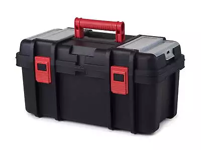19-inch Toolbox Plastic Tool And Hardware Storage Black • $15