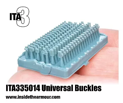 ITA3 3D Printed Universal Buckles 1/35 1/32 1/48 (180 Buckles Per Set) • £12