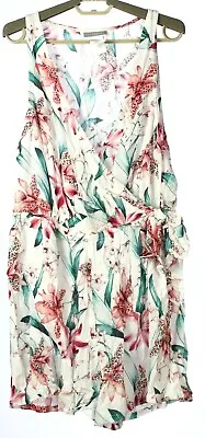 La Blanca Womens Romper Swimsuit Cover-up LB0M064 Multicolor Size Large NWT • $19