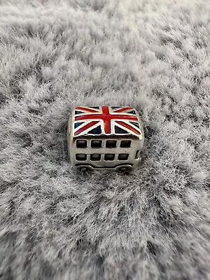 Pandora Enamel Union Jack London Bus Charm ALE 925 791049ER • £23