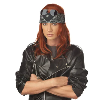 Hollywood Rocker Wig Axl Rose Costume Guns 'n Roses 90's 80's Axel Auburn • $21.66