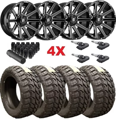 20 Fuel Contra Wheels Rims Black 35125020 Tires 20x9 Fits Ford F150 D61520909849 • $2995