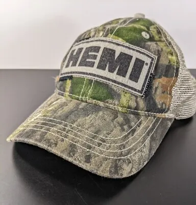 Hemi Mopar Camo Mesh Snapback Hat Size S/M • $8.75