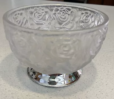 Mikasa Studio Nova Winter Rose Footed Bowl • $15