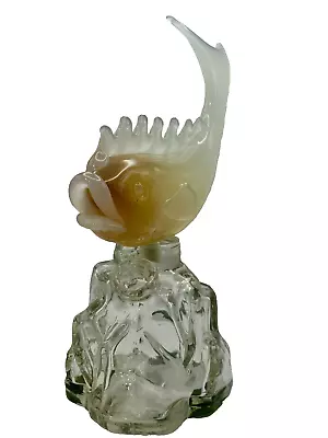 Archimede Seguso For Luxardo Alabaster Fish Decanter Bottle Murano Glass Italy • $99.95