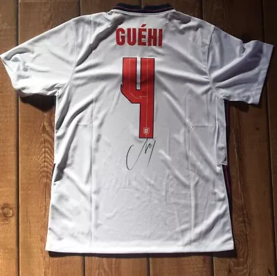 £119.99 • Buy MARC GUEHI - Signed ENGLAND Shirt **COA** Premier League Crystal Palace FC