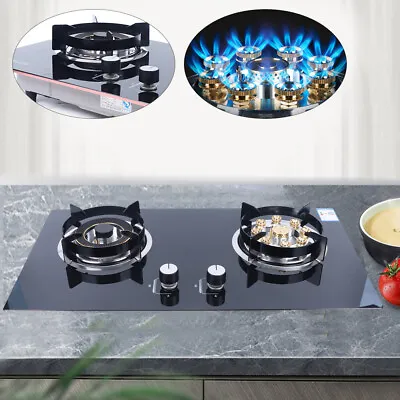 2-Burner Natural Gas Stove Cooking Built-in Gas Cooktop Left 4.2kw Right 5.2kw • $136.99