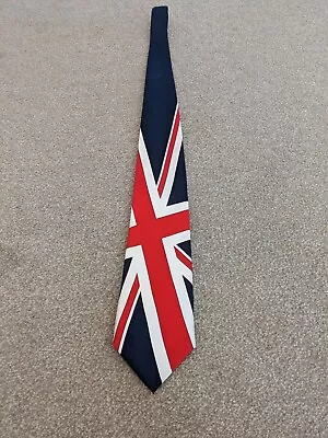 The Windsor Collection Tie Rack Silk Union Jack Tie Made In Italy • £12.50