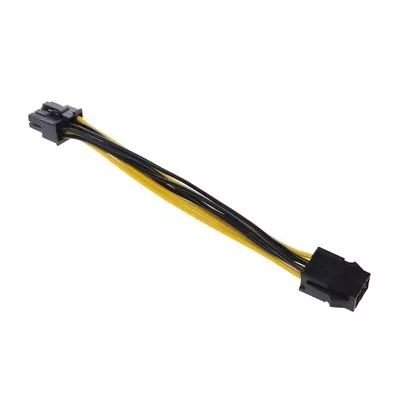 £3.16 • Buy 18cm PCI-E Female 6-Pin To  CPU Male 8-Pin Power Connector Adapter Cable 1pc