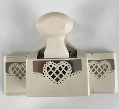 Martha Stewart LATTICE HEART Continuous Border Deep Edge PUNCH Scallop Trim • $24.99