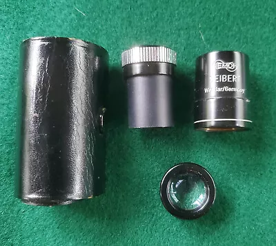 EMO Seibert Wetzlar Pocket Loupe Telescope Microscope W. Germany W/Leather Case • $74.95