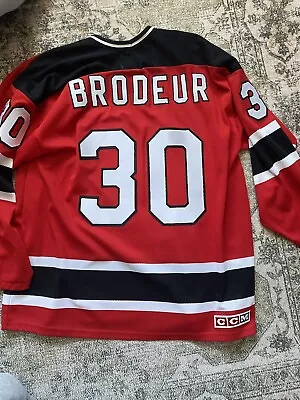 Martin Brodeur New Jersey Devils Red  1992-2007 Throwback  CCM NHL Jersey • $149.99