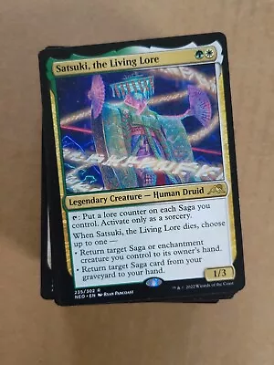 Custom Commander Deck ~ Saga Enchantments ~ Satsuki The Living Lore ~ EDH MtG • $71.95