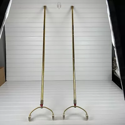 Vintage ARCO Shuffleboard Pole Cue Puck Pusher Lot Of  2 Adjustable Poles • $135