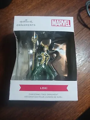 Hallmark 2021 Disney Marvel AVENGERS LOKI 3.5  Boxed Christmas Tree Ornament • $7.99