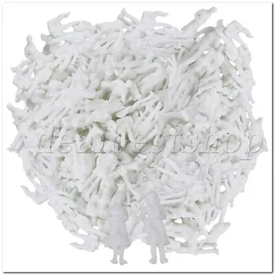 Model Train People 1:100 Figure Passengers Set Of 1000 White • $19.39