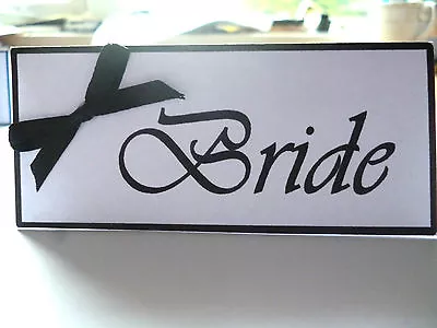 £1.40 • Buy Sets Of Name Place Cards With Names, Border Or Picture And Bow Various Colours