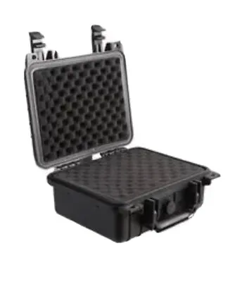 £34.99 • Buy Camera Equipment Black Water Resistant Case W/ Foam Insert 246mm X 270mm X 124mm