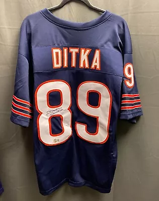 Mike Ditka HOF Signed Chicago Bears Jersey AUTO JSA COA Sz XL • $37