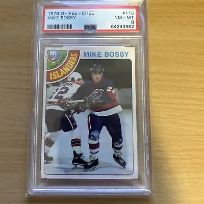 1978 Opc #115 Mike Bossy Rookie Card Psa 8 Near Mint-mint • $500