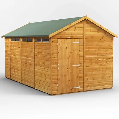 Shed | Power Apex Garden Sheds | Security Shed | Sizes 10x4 Up To 14x8 • £879