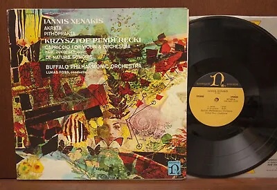 $7.99 • Buy Xenakis Penderecki Akrata, Pithoprakta, Capriccio For Violin & Orchestra LP Foss