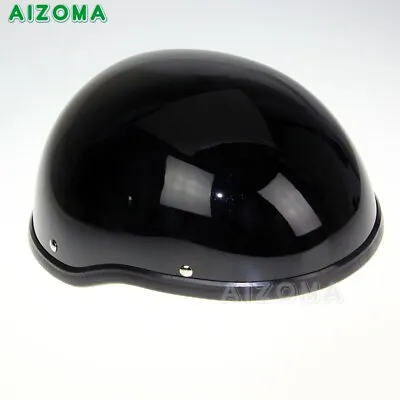 $17.28 • Buy Novelty Low Profile Motorcycle Skull Cap Half Helmet Black For Bobber Chopper