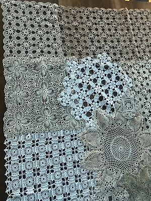 Vintage Doilies Tablecloth - Vintage Tablecloth. Made Of Doilies • $85