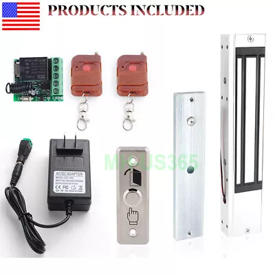 280KG 600lb Electric Magnetic Door Lock Kit Access Control W/Door Remote Control • $68.99