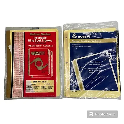 2x Insertable Ring Book Indexes 11 X 8.5 In Office Supplies • $9